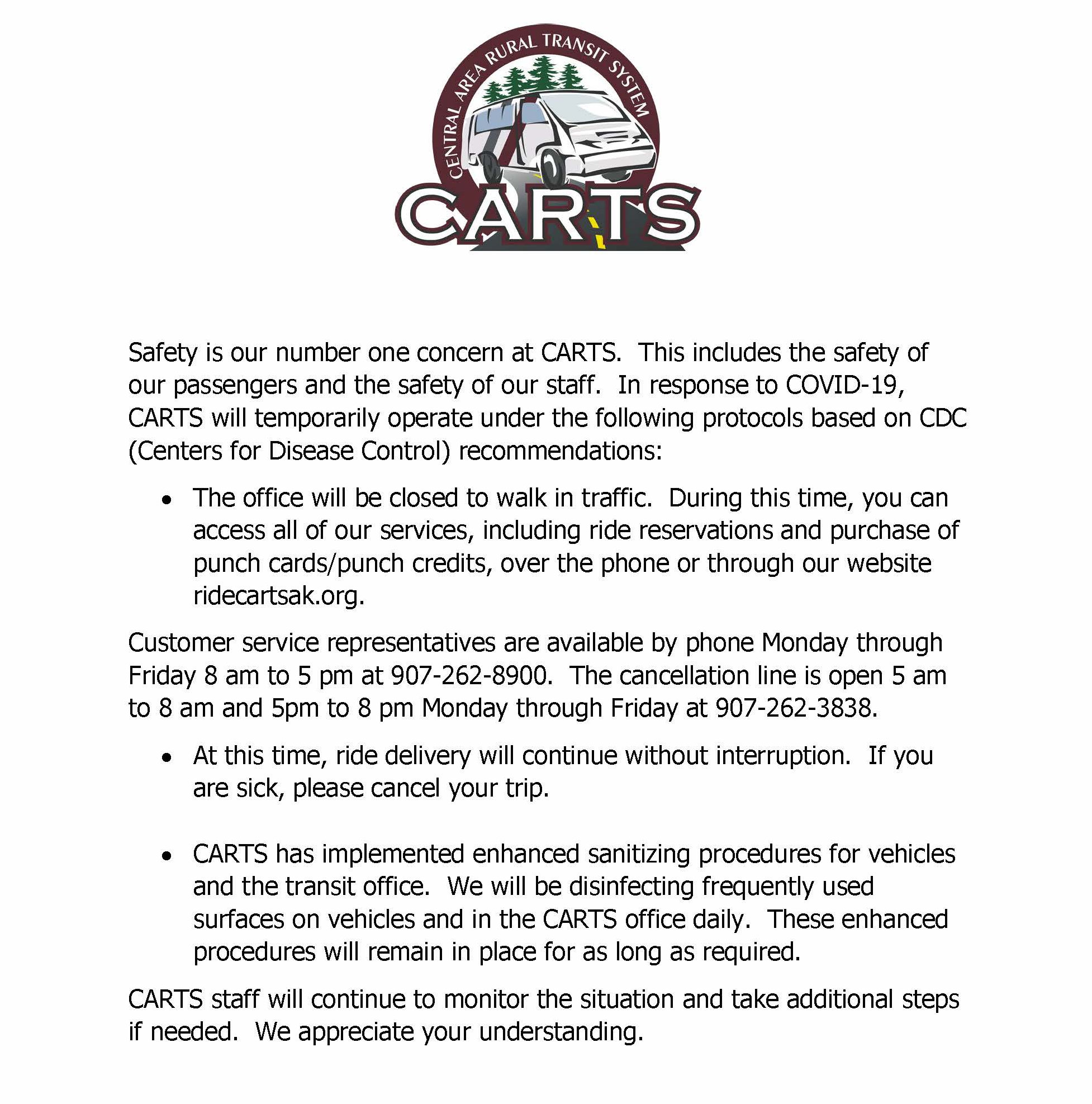 Central Area Rural Transit System CARTS